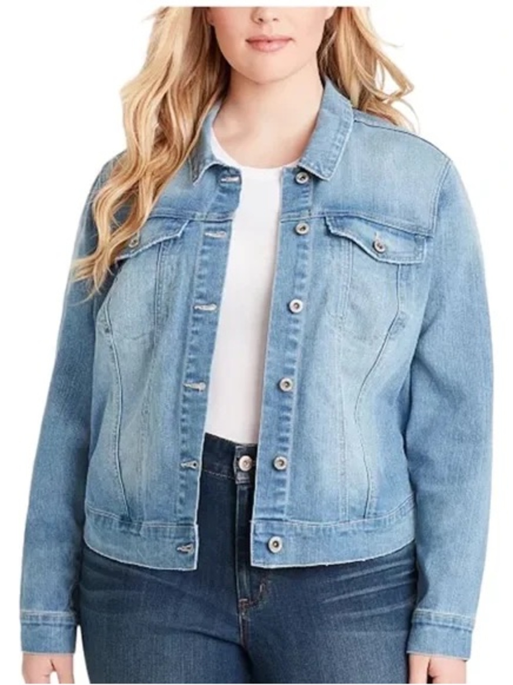 Jessica Simpson Light Blue Denim Jean Jacket